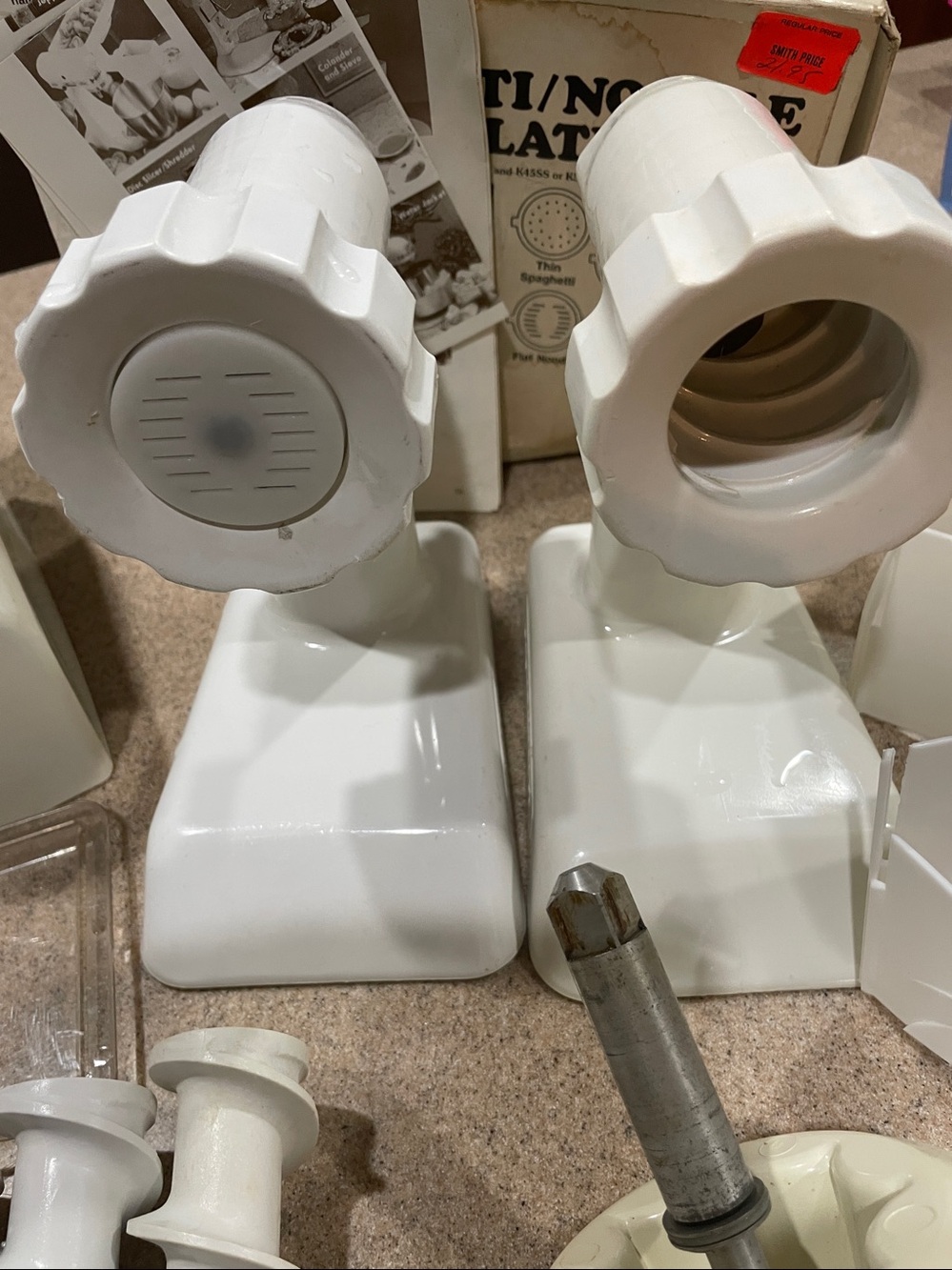 White Kitchen Mixer Attachment Set - Multi-Purpose Accessory Kit - Picture 2 of 7